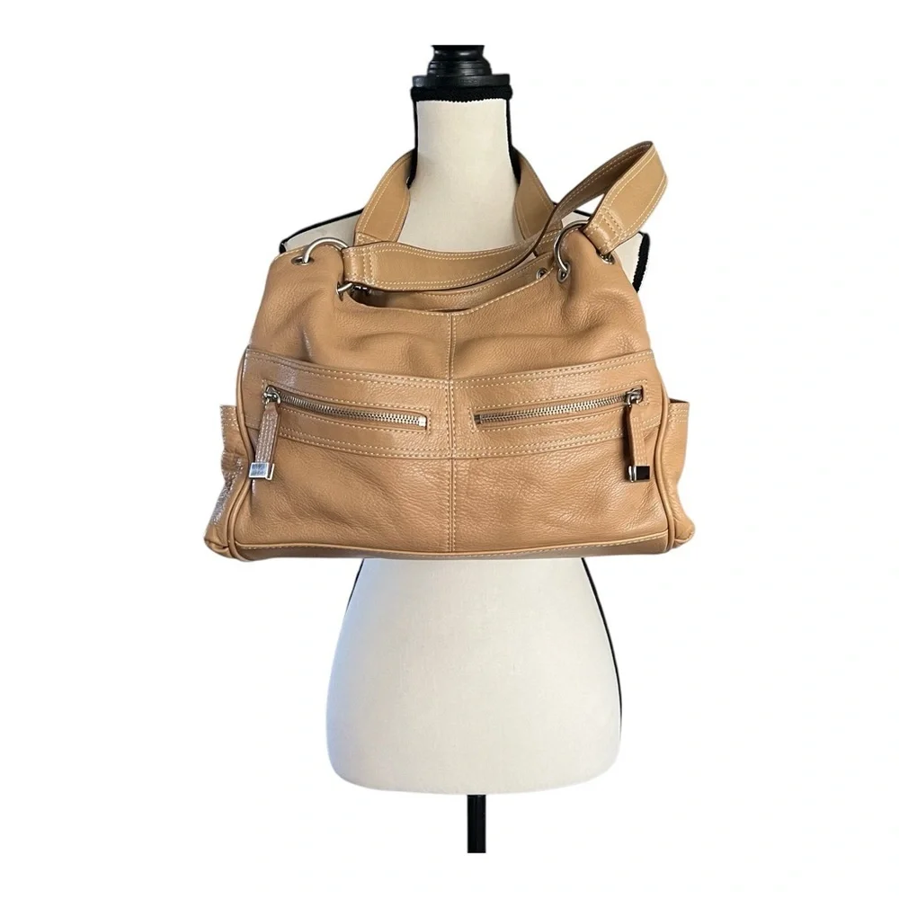 St.Johns Genuine Leather Satchel Double Handle Handbag.